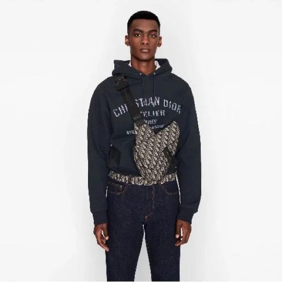 Dior Essentials SADDLE Bumbag Beige and Black Dior Oblique Jacquard - Picture 9 of 17